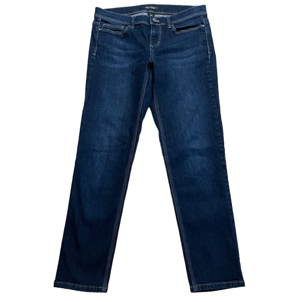 White House Black Market Dark Wash Noir Jeans.  Size 4